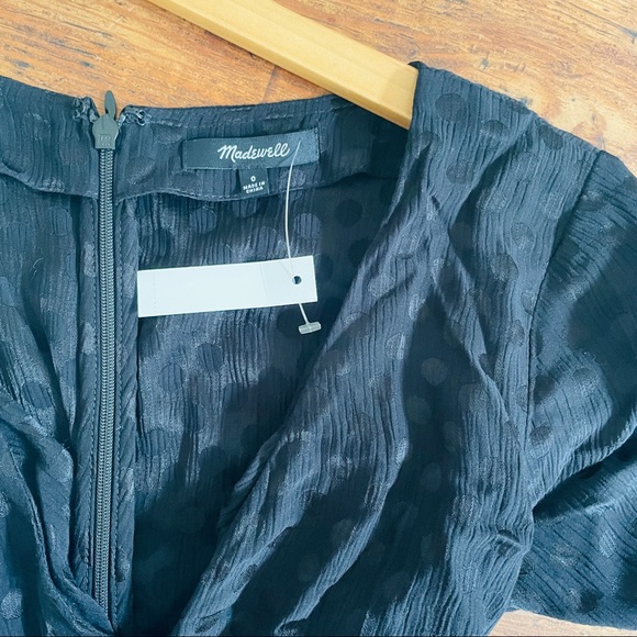 NWT Madewell Wrap-Waist Jumpsuit in Dot Jacquard - Picture 9 of 9